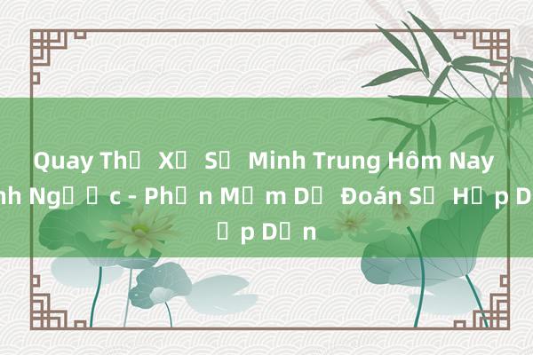 Quay Thẻ Xổ Số Minh Trung Hôm Nay Mình Ngược - Phần Mềm Dự Đoán Số Hấp Dẫn